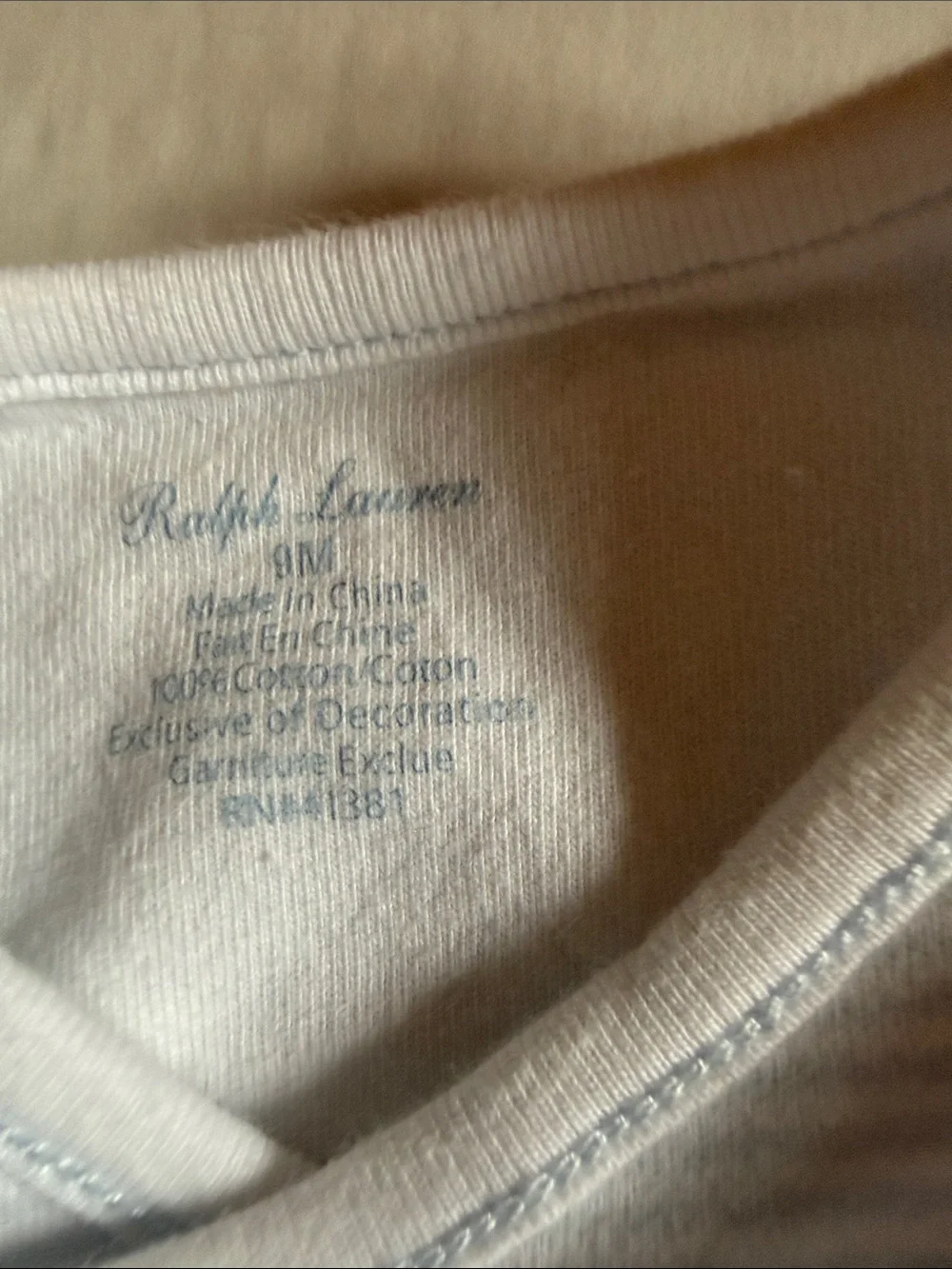 Ralph Lauren Baby Long Sleeve Knit Sleep Sack in Light Blue Stripe